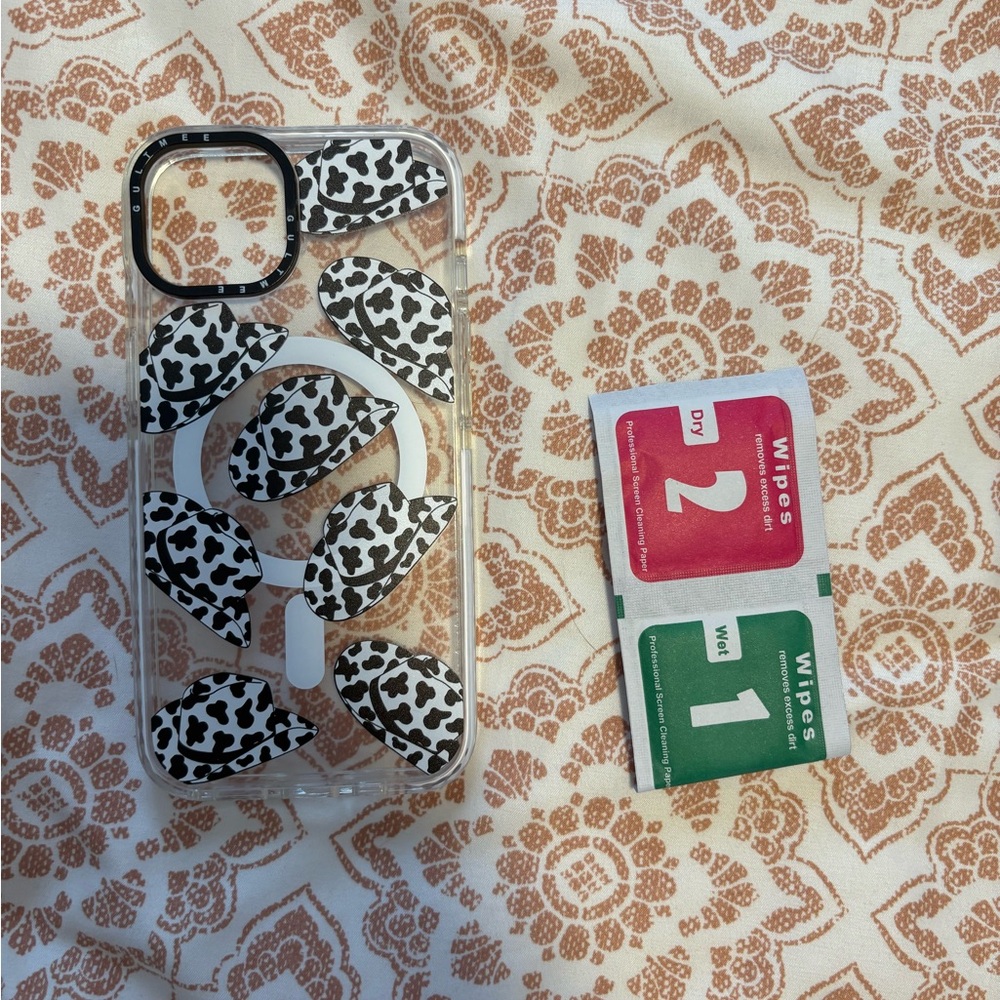Black and White Cow Print Phone Case